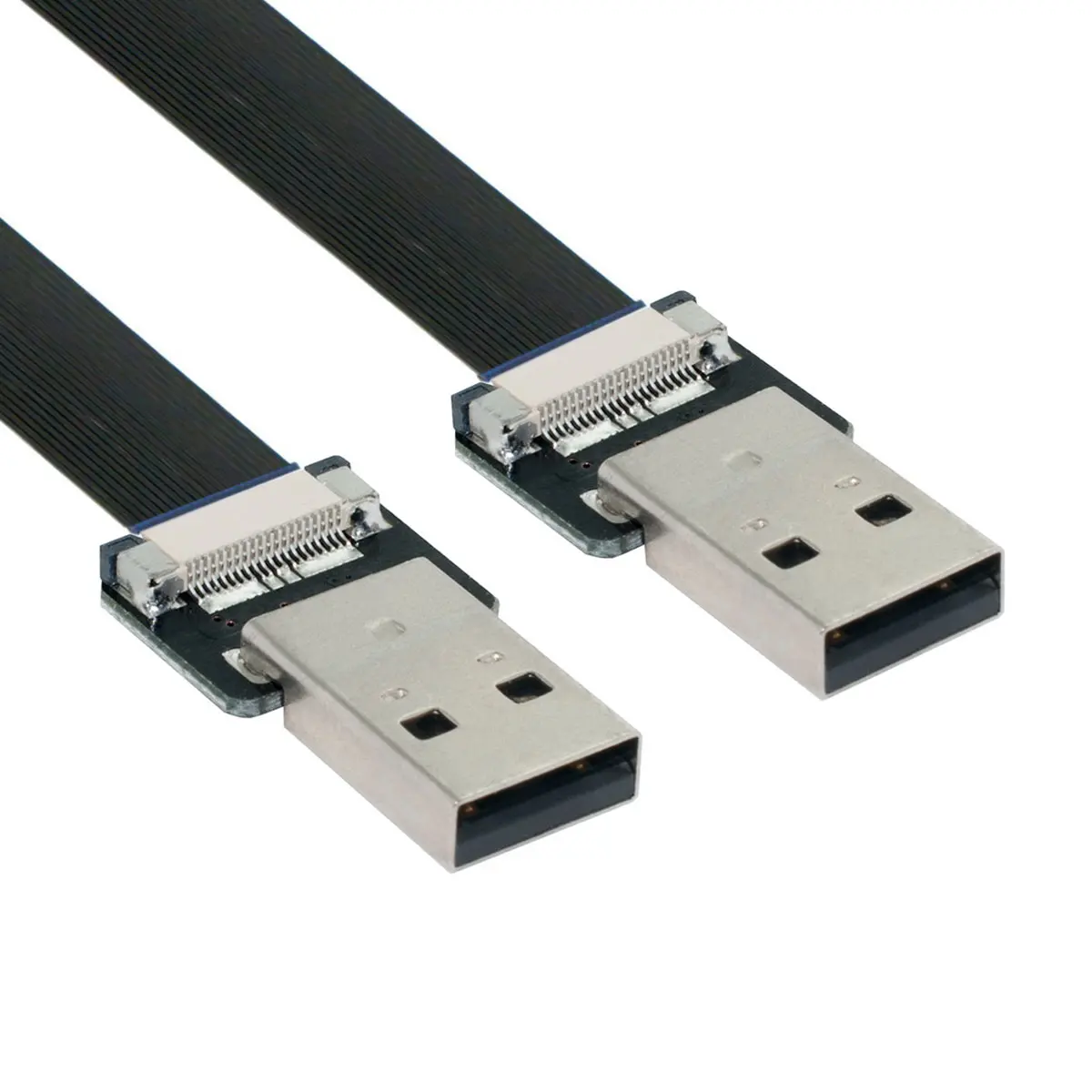 Male USB 2.0 Type-A to Male Type-A Data Flat Slim FPC Cable for FPV & Disk & Scanner & Printer
Male USB 2.0 Type-A to Male Type-A Data Flat Slim FPC Cable for FPV & Disk & Scanner & Printer