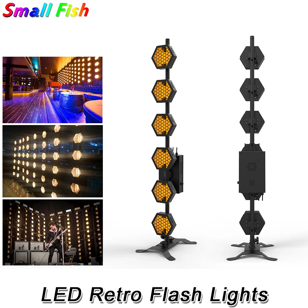 LED Version Retro Flash Lights 6X60W Warm White LED Stage Lights DMX Bar Lights 110-220V Perfect For Disco Dj Wedding Projector
LED Version Retro Flash Lights 6X60W Warm White LED Stage Lights DMX Bar Lights 110-220V Perfect For Disco Dj Wedding Projector