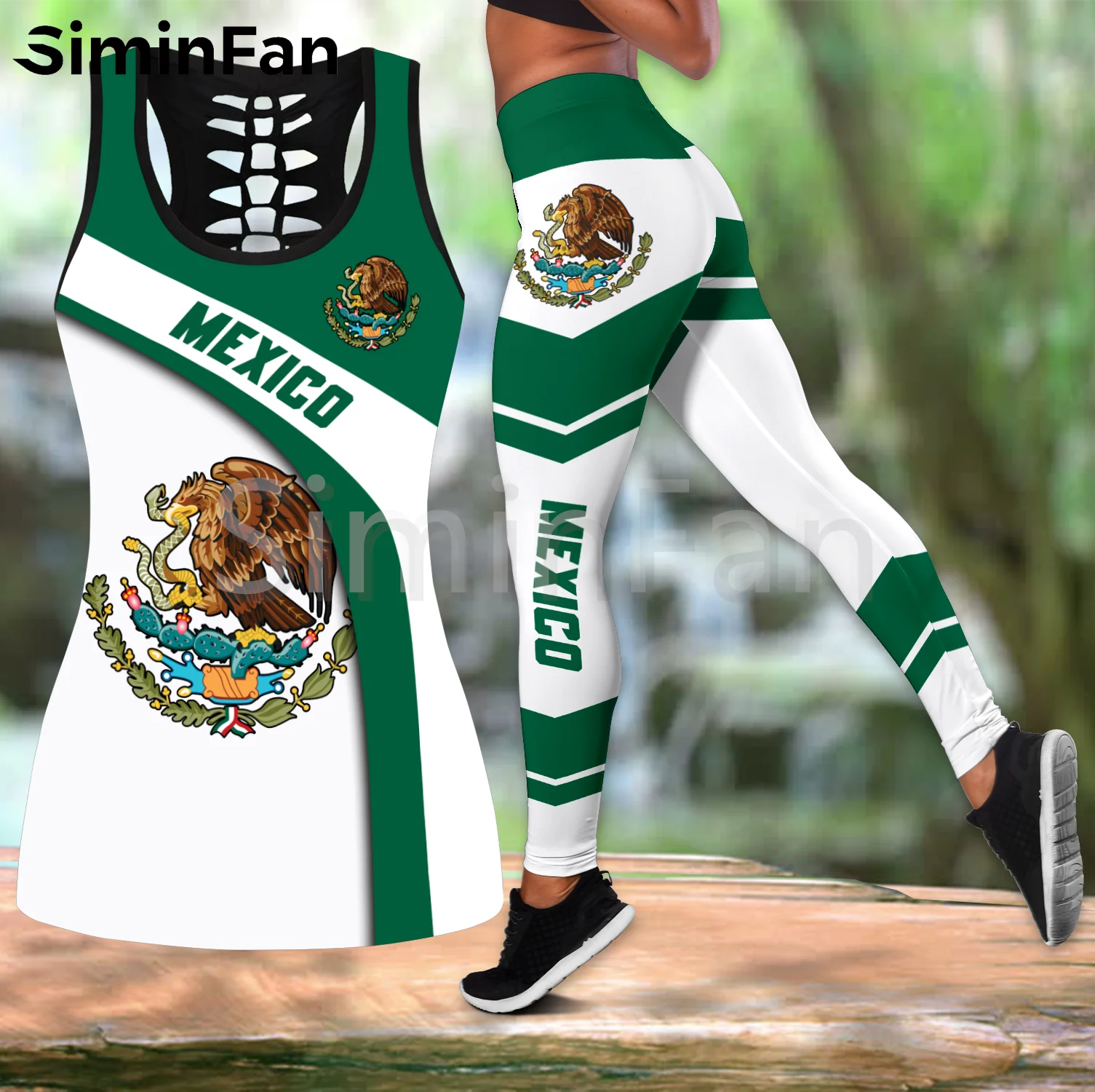 Mexico Skull Flag Combo Outfit Two Piece Yoga Sets Women 3D Printing Hollow Out Tank Top Legging Summer Vest Casual Pant Suits 3
Mexico Skull Flag Combo Outfit Two Piece Yoga Sets Women 3D Printing Hollow Out Tank Top Legging Summer Vest Casual Pant Suits 3