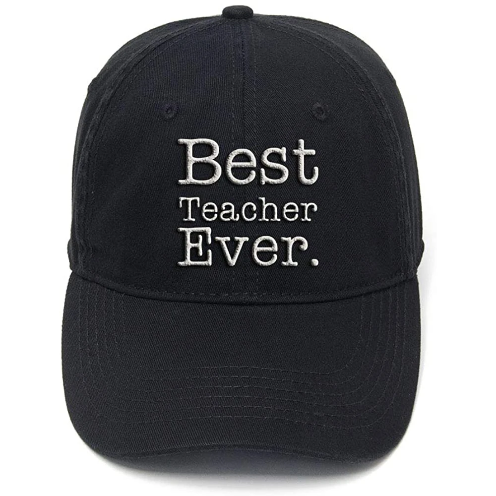 Lyprerazy Teacher's Day Gift for Teacher Best Teacher Ever Washed Cotton Adjustable Men Women Flock Printing Baseball Cap
Lyprerazy Teacher's Day Gift for Teacher Best Teacher Ever Washed Cotton Adjustable Men Women Flock Printing Baseball Cap