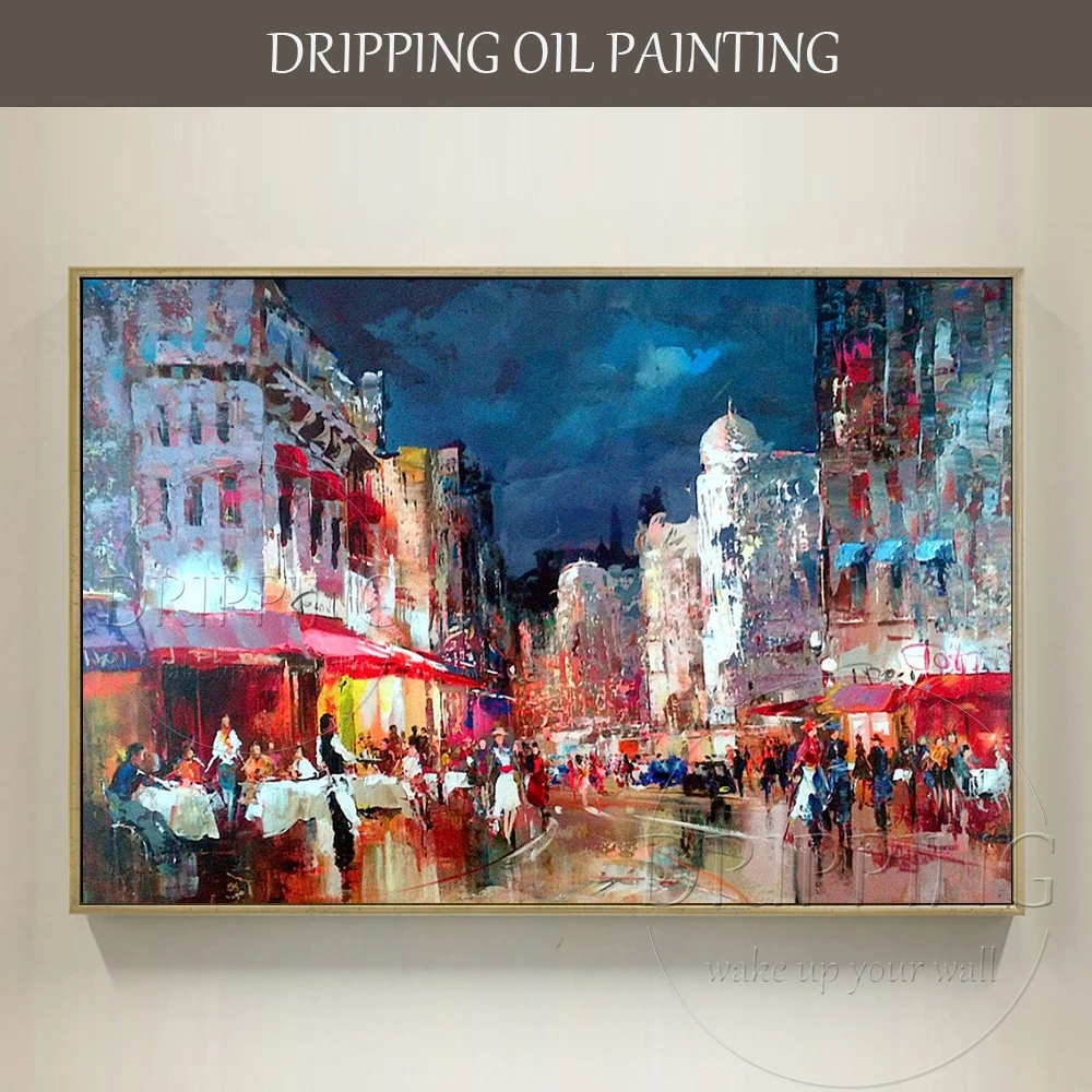 Professional Artist Hand-painted Impressionist Street Landscape Oil Painting on Canvas Rich Colors Abstract Street View Painting
Professional Artist Hand-painted Impressionist Street Landscape Oil Painting on Canvas Rich Colors Abstract Street View Painting