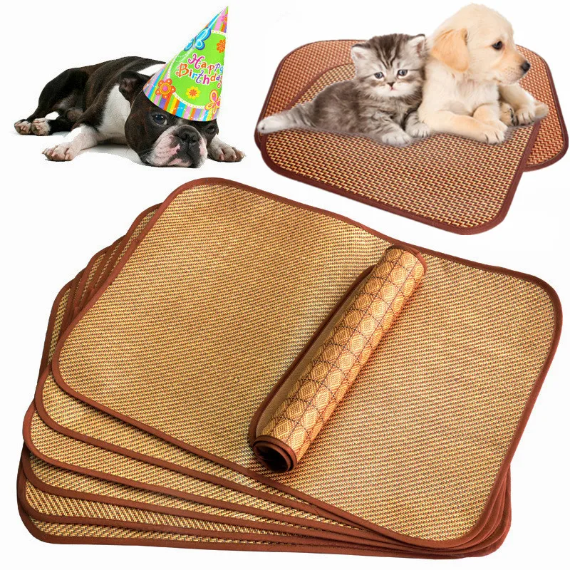 Pet Summer Cooling Mats Ice Rattan Pad Washable Breathable Floor Mat Puppy Mattress for Small Medium Large Dogs Cat Pet Supplies
Pet Summer Cooling Mats Ice Rattan Pad Washable Breathable Floor Mat Puppy Mattress for Small Medium Large Dogs Cat Pet Supplies