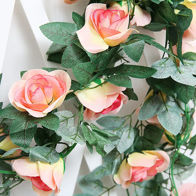 2.5m 16 Heads Artificial Rose Flower flowers artificial silk rose flower Garland Home Office wedding party Restaurant ivy Decor
2.5m 16 Heads Artificial Rose Flower flowers artificial silk rose flower Garland Home Office wedding party Restaurant ivy Decor