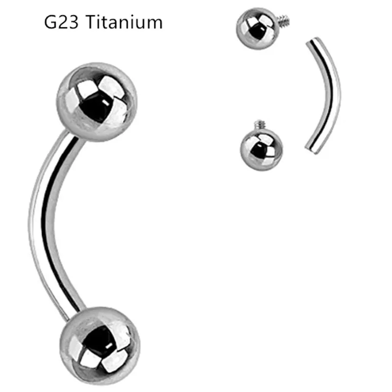 10pcs G23 Titanium Internal Thread Eyebrow Bar Lip Barbell Body Piercing Ear Rook Helix/Tragus/Cartilage Curve Banana Bar 16G
10pcs G23 Titanium Internal Thread Eyebrow Bar Lip Barbell Body Piercing Ear Rook Helix/Tragus/Cartilage Curve Banana Bar 16G