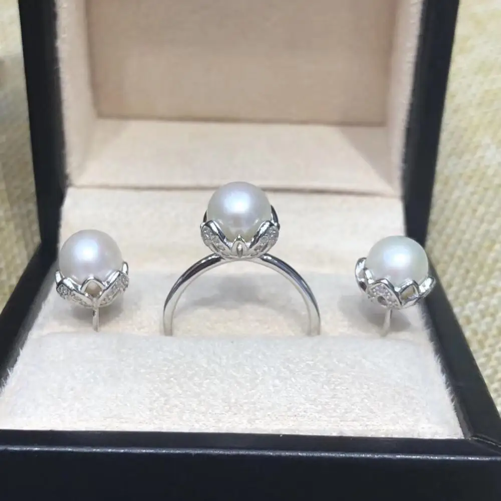 925 Sterling Silver Gorgeous Ring Earrings Set Mountings Findings Beautiful Jewelry Set Parts Fittings Women's Accessories
925 Sterling Silver Gorgeous Ring Earrings Set Mountings Findings Beautiful Jewelry Set Parts Fittings Women's Accessories