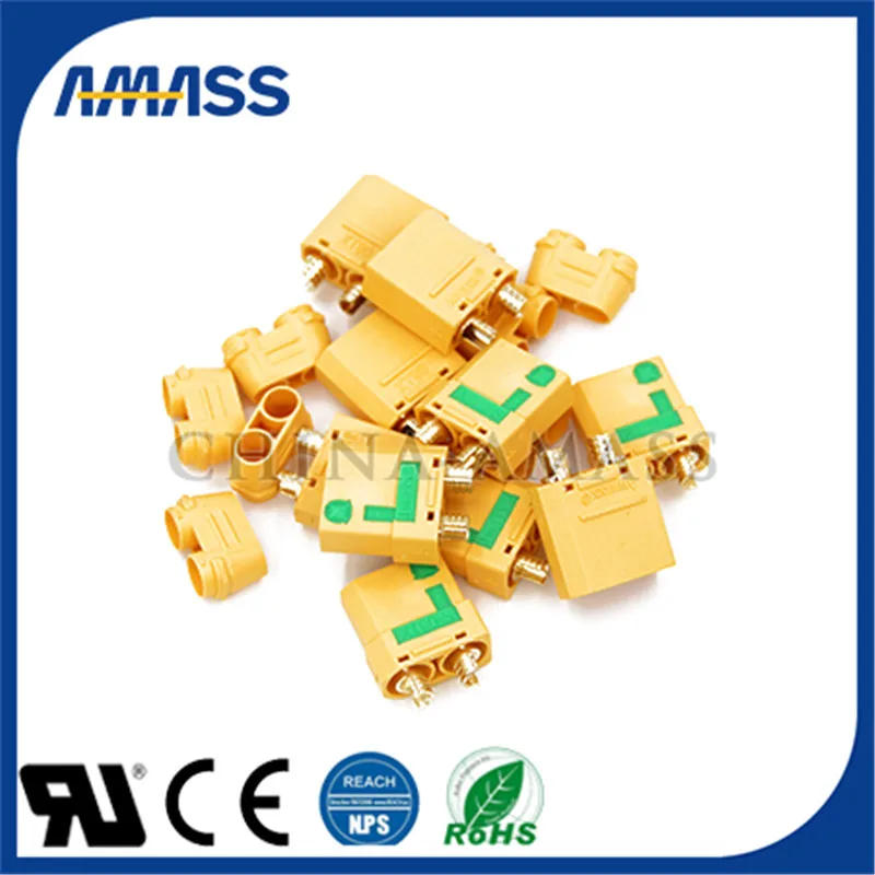 Amass Patent XT90-S anti sparking 4.5mm plug, XT90 upgraded aviation model plug 60A/90A high current Battery connector
Amass Patent XT90-S anti sparking 4.5mm plug, XT90 upgraded aviation model plug 60A/90A high current Battery connector