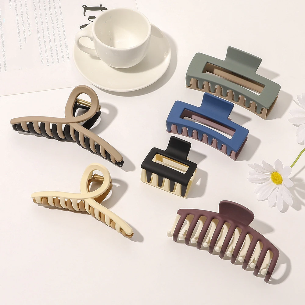 Doulble Color Hair Claw Clip Korean Resin Ponytail Holder Large Hair Claws Barrettes Pins Fashion Hair Accessories for Women New
Doulble Color Hair Claw Clip Korean Resin Ponytail Holder Large Hair Claws Barrettes Pins Fashion Hair Accessories for Women New