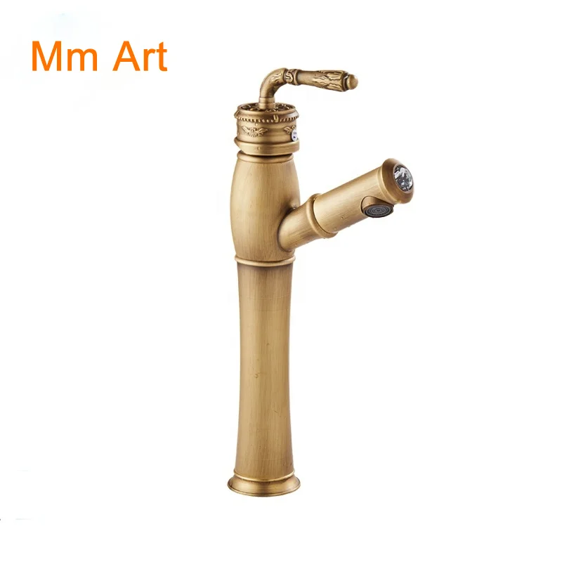 Wholesale Brass European retro antique pull out bathroom sink faucet deck-mounted vintage washbain mixer tap XR8034
Wholesale Brass European retro antique pull out bathroom sink faucet deck-mounted vintage washbain mixer tap XR8034