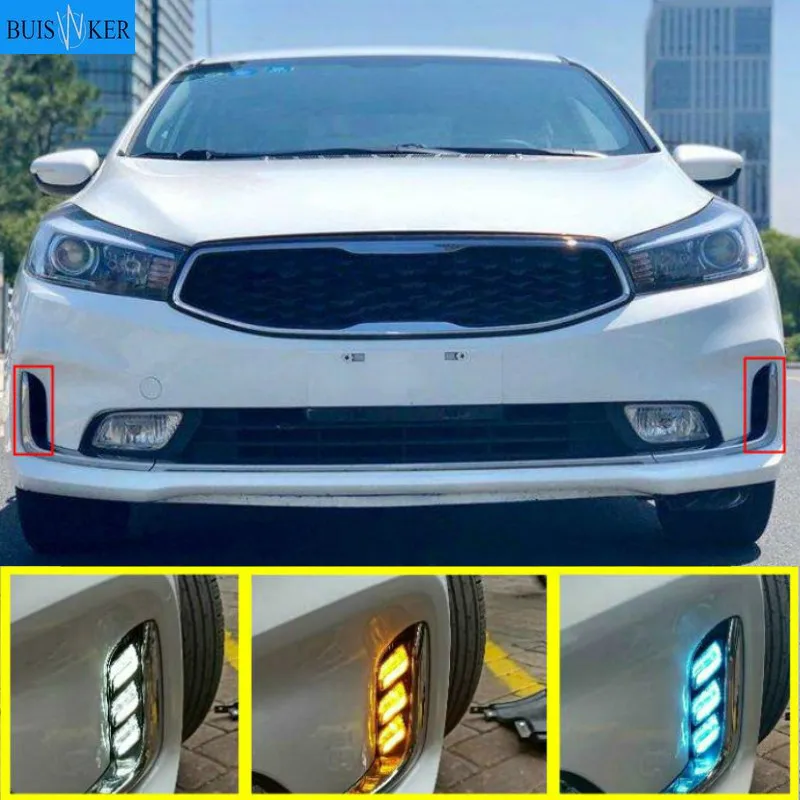 2pcs For kia k3 2016, blue night light, yellow turn signal LED DRL daytime running light top quality
2pcs For kia k3 2016, blue night light, yellow turn signal LED DRL daytime running light top quality