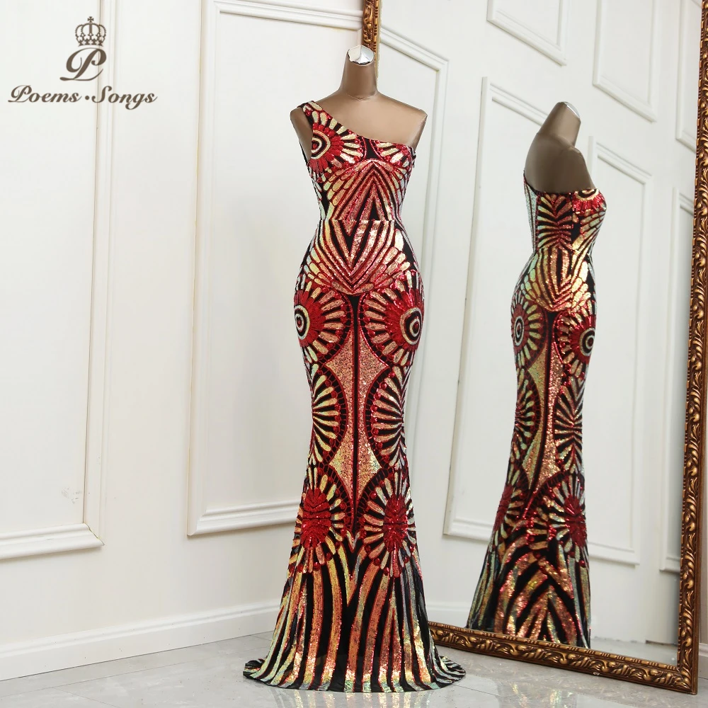 Personalized pattern sequins prom dresses New one shoulder Mermaid Evening dresses party dresses bridesmaid dresses Maxi dress
Personalized pattern sequins prom dresses New one shoulder Mermaid Evening dresses party dresses bridesmaid dresses Maxi dress