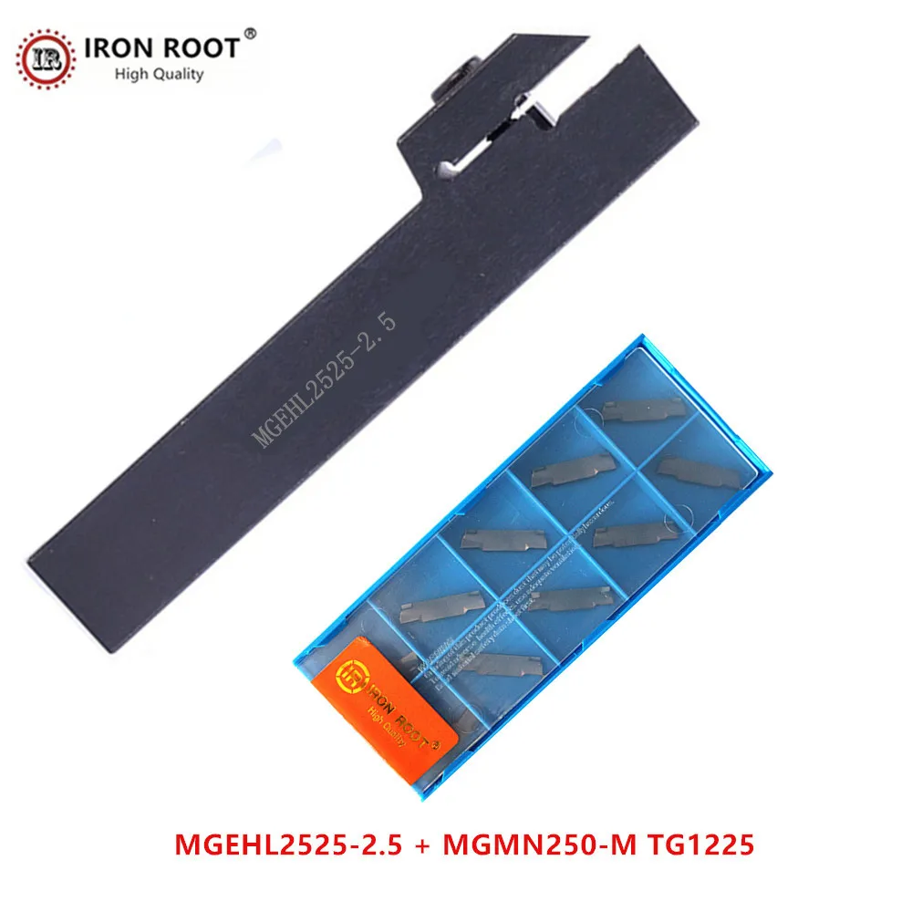 IRON ROOT 1P MGEHR2525-2.5 / MGEHL2525-2.5 Grooving Tool Holder + 10P MGMN250 CNC Carbide Insert Metal Lathe Cutting Turning
IRON ROOT 1P MGEHR2525-2.5 / MGEHL2525-2.5 Grooving Tool Holder + 10P MGMN250 CNC Carbide Insert Metal Lathe Cutting Turning