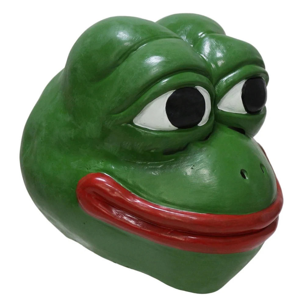 Реалистичная резиновая маска лягушки в виде животного, латексная голова лягушки Пепе, реквизит, необычные маски для вечеринок
Реалистичная резиновая маска лягушки в виде животного, латексная голова лягушки Пепе, реквизит, необычные маски для вечеринок