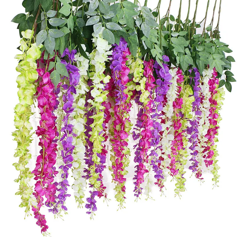Artificial Plant Flower Simulation Violet Flower Vine Home Decoration Fake Hunging Vine Wedding Mariage Party Hotel Room Decor
Artificial Plant Flower Simulation Violet Flower Vine Home Decoration Fake Hunging Vine Wedding Mariage Party Hotel Room Decor