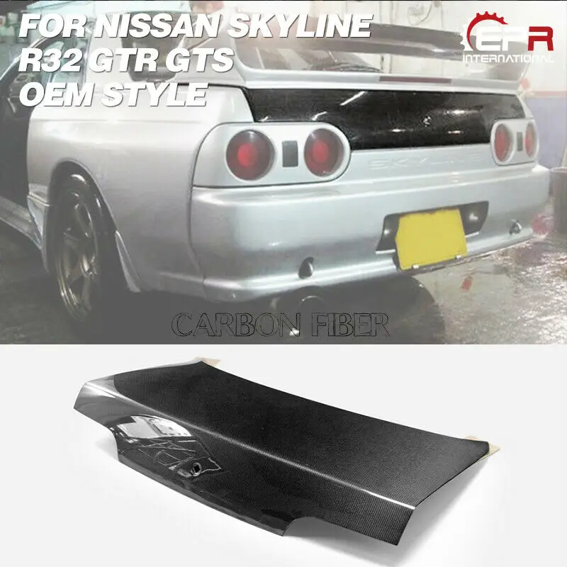 For Nissan R32 Skyline GTR GTS OE Style Carbon Fiber Glossy Finished Rear Trunk Car accessories Body Exterior kits
For Nissan R32 Skyline GTR GTS OE Style Carbon Fiber Glossy Finished Rear Trunk Car accessories Body Exterior kits