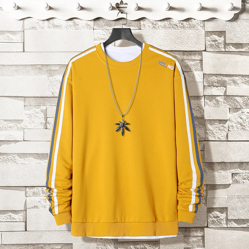 Sweatshirt Men Harajuku Casual New Autumn Fleece Hoodie Mens Hip Hop Streetwear Hooded Pullover Hoodies Stripe Splicing Clothing
Sweatshirt Men Harajuku Casual New Autumn Fleece Hoodie Mens Hip Hop Streetwear Hooded Pullover Hoodies Stripe Splicing Clothing
