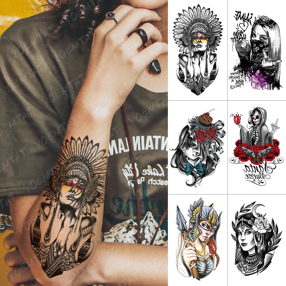 Waterproof Temporary Tattoo Sticker Indian Feather Tribal Cool Girl Flash Tattoos Old School Body Art Arm Fake Tatoo Women Men
Waterproof Temporary Tattoo Sticker Indian Feather Tribal Cool Girl Flash Tattoos Old School Body Art Arm Fake Tatoo Women Men