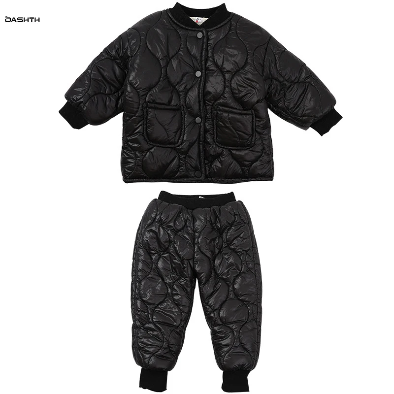 OASHTH Girls and boys winter sets cotton-padded clothes cotton trousers baby two-piece suit children's clothing new
OASHTH Girls and boys winter sets cotton-padded clothes cotton trousers baby two-piece suit children's clothing new