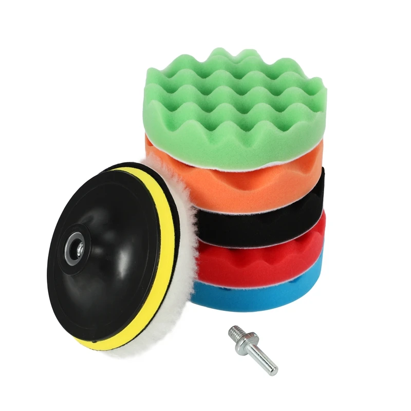 8Pcs/Set Car Sponge Polishing Pad Set 5 Inch Buffing Waxing Pad For Boat Car Polisher Buffer Drill Wheel Polisher Tools
8Pcs/Set Car Sponge Polishing Pad Set 5 Inch Buffing Waxing Pad For Boat Car Polisher Buffer Drill Wheel Polisher Tools