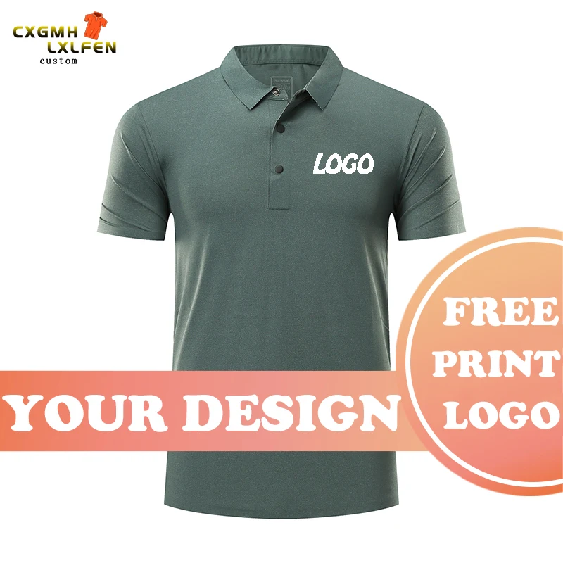 Summer POLO Shirt Men's 7 Color Casual Tops Custom Logo Short Sleeve Shirt Nylon Flip Top Printed Brand Text
Summer POLO Shirt Men's 7 Color Casual Tops Custom Logo Short Sleeve Shirt Nylon Flip Top Printed Brand Text