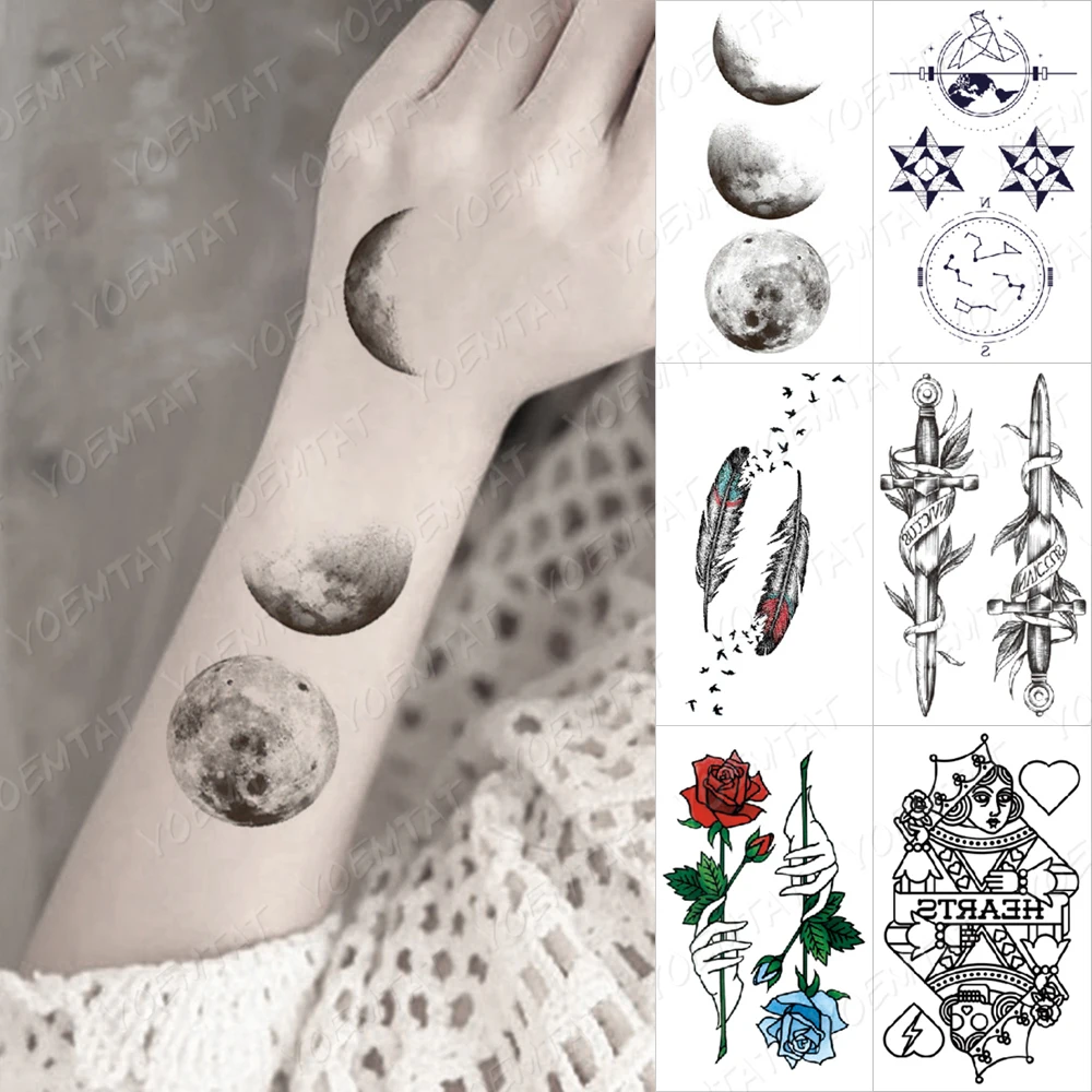 Waterproof Temporary Tattoo Lasting Sticker Ball Feather Sword Rose Flash Tatto Men Minimalist Children Fake Tatoo Women
Waterproof Temporary Tattoo Lasting Sticker Ball Feather Sword Rose Flash Tatto Men Minimalist Children Fake Tatoo Women