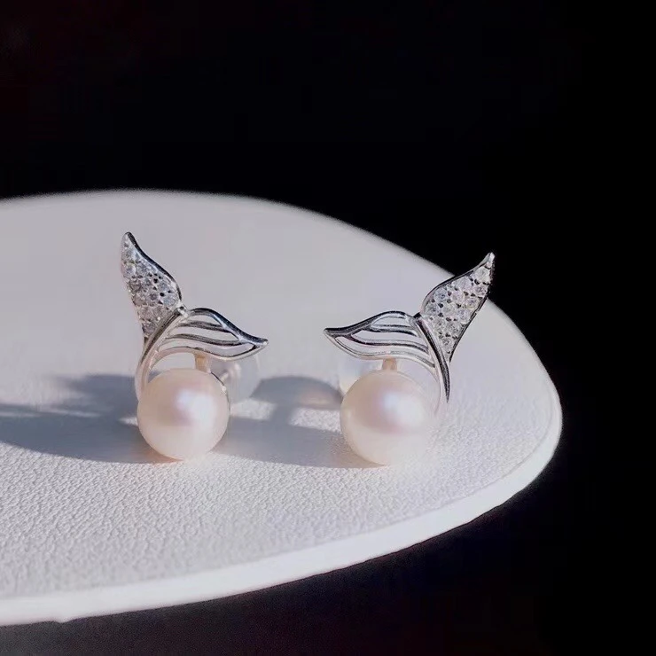Mermaid Tail 925 Sterling Silver Earrings Findings Settings Base Mountings Parts Mounts for Pearls Agate Crystal Stones Beads
Mermaid Tail 925 Sterling Silver Earrings Findings Settings Base Mountings Parts Mounts for Pearls Agate Crystal Stones Beads