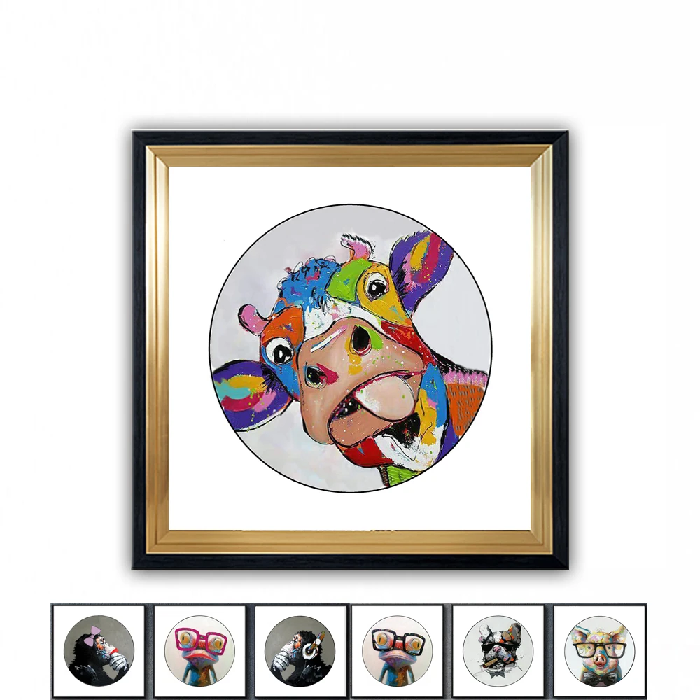 Oil Painting hand painted Cartoon on Canvas Abstract Animal Wall Art for Home Decoration Happy Flowers cattle NEW 2020033004
Oil Painting hand painted Cartoon on Canvas Abstract Animal Wall Art for Home Decoration Happy Flowers cattle NEW 2020033004