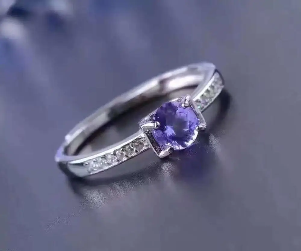 New Design The Best Gift For your mother Natural Purple Tanzanite Ring Fine Jewelry Fashion Woman Wedding Ring
New Design The Best Gift For your mother Natural Purple Tanzanite Ring Fine Jewelry Fashion Woman Wedding Ring