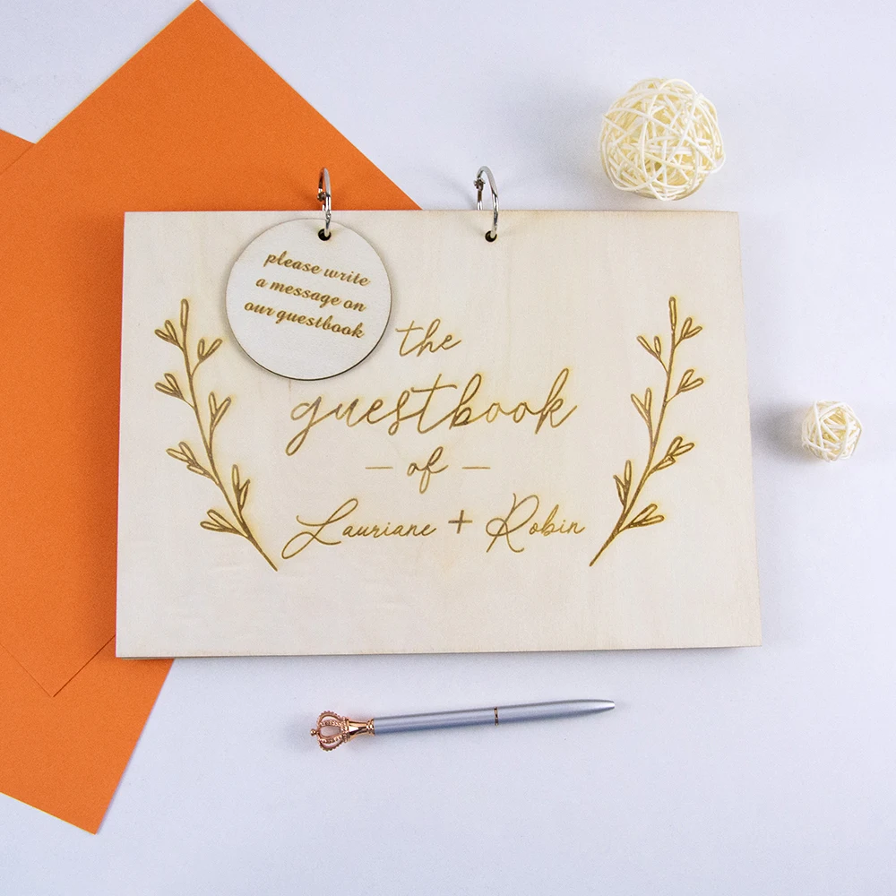 Wedding Guest Book Wedding Calligraphy Guest Book Rustic Guest book Custom Guest Book Wedding Album Engraved 
Wedding Guest Book Wedding Calligraphy Guest Book Rustic Guest book Custom Guest Book Wedding Album Engraved