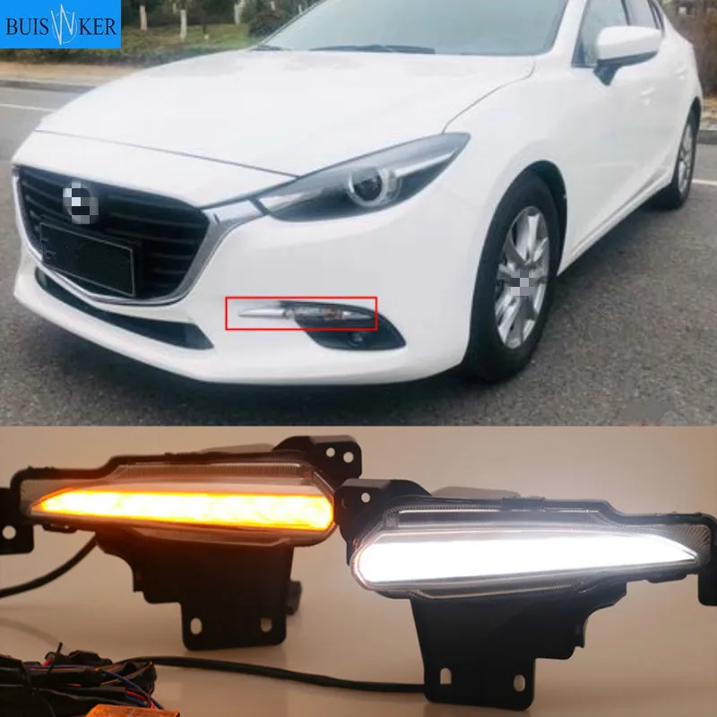 2pcs DRL for Mazda 3 axela 2017 2018 12V LED car DRL Driving daytime running lights fog lamp with turn Signal style Relay
2pcs DRL for Mazda 3 axela 2017 2018 12V LED car DRL Driving daytime running lights fog lamp with turn Signal style Relay