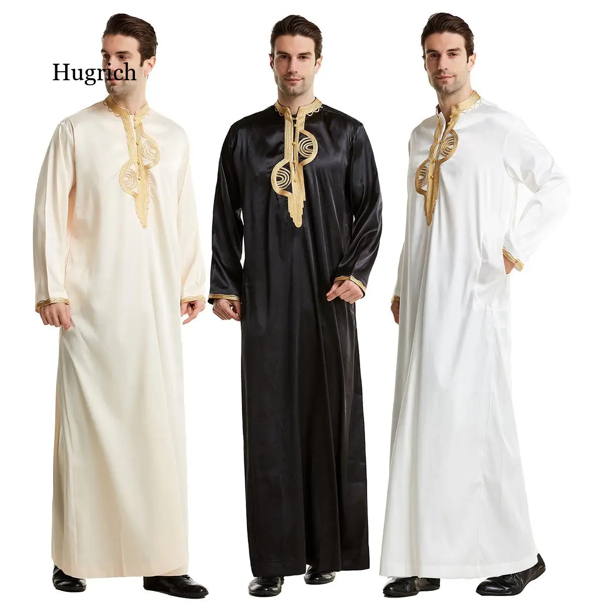Muslim Men Jubba Thobe Islamic Clothing Stand Collar Kimono Long Robe Saudi Musulman Wear Abaya Caftan Jubah Dubai Arab Dressing
Muslim Men Jubba Thobe Islamic Clothing Stand Collar Kimono Long Robe Saudi Musulman Wear Abaya Caftan Jubah Dubai Arab Dressing