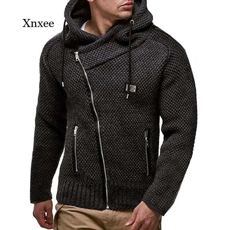 2021 New Autumn and Winter Men's Sweater Casual Zipper Cardigan Sweater Full Sleeve Hooded Knitted Sweater Solid Color Jacket
2021 New Autumn and Winter Men's Sweater Casual Zipper Cardigan Sweater Full Sleeve Hooded Knitted Sweater Solid Color Jacket