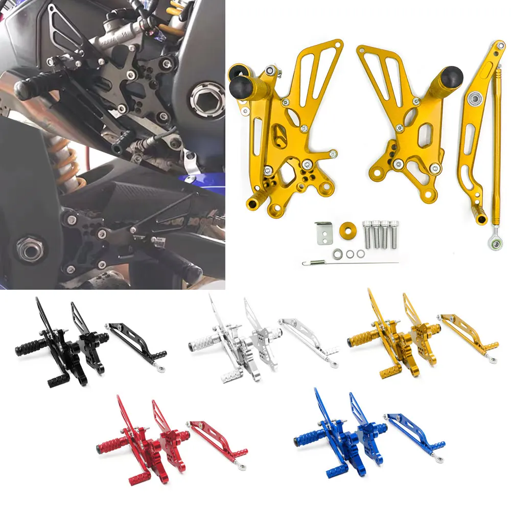 Motorcycle Accessories Racing Adjustable CNC Footrests Footpegs Pedals Rest Rearset For Yamaha YZFR6 YZF-R6 YZF R6 2006-2016
Motorcycle Accessories Racing Adjustable CNC Footrests Footpegs Pedals Rest Rearset For Yamaha YZFR6 YZF-R6 YZF R6 2006-2016