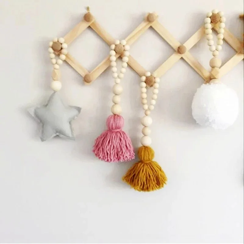 Nordic Wood Beads Felt Garland Children Bedroom Decorations Tent Curtain Wall Hanging Ornaments Nursery Room Decor Photo Props
Nordic Wood Beads Felt Garland Children Bedroom Decorations Tent Curtain Wall Hanging Ornaments Nursery Room Decor Photo Props