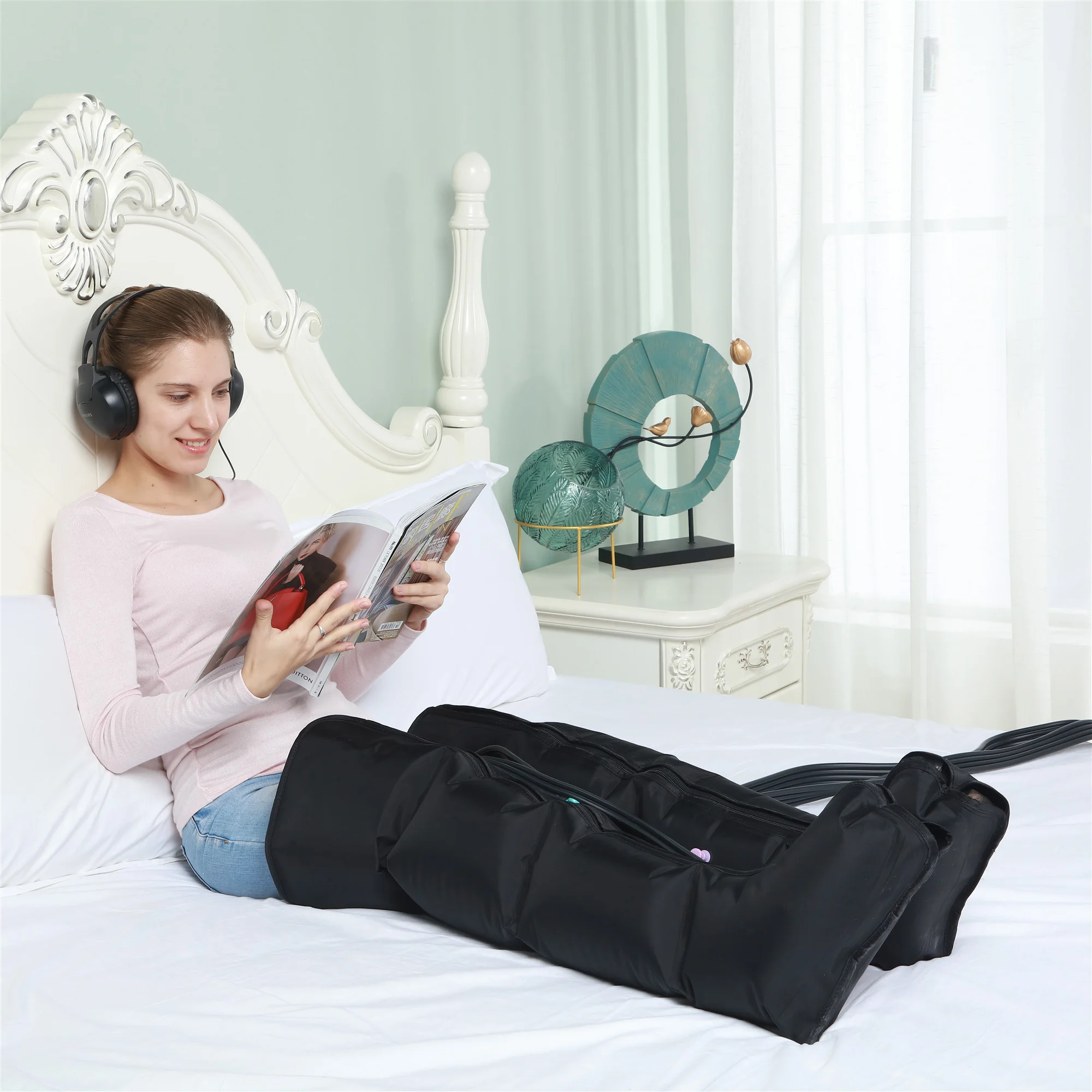Rechargeable for Circulation and Muscles Relaxation Treatments 6 Cavities Air Compression Massager for Leg Waist Arm
Rechargeable for Circulation and Muscles Relaxation Treatments 6 Cavities Air Compression Massager for Leg Waist Arm