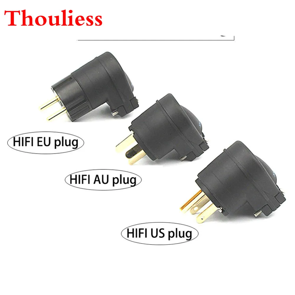 Thouliess pai HIFI 90 degree Gold Plated EU/US/AU Power Plug IEC Connector for DIY Speaker Amplifier AC Power Cord Cable
Thouliess pai HIFI 90 degree Gold Plated EU/US/AU Power Plug IEC Connector for DIY Speaker Amplifier AC Power Cord Cable