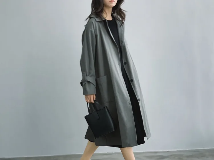 2019 female new autumn plus size berif outerwear waisted with back button long solid color casual loose trench
2019 female new autumn plus size berif outerwear waisted with back button long solid color casual loose trench