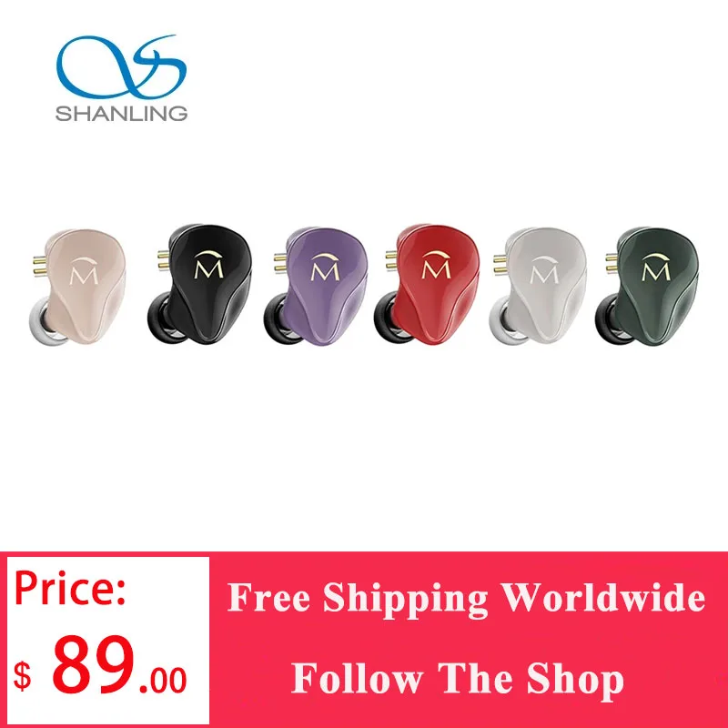 SHANLING Myryad MUSIC 1 9mm Dynamic Driver In-ear Earphone IEM Earbud 0.78mm Detachable Cable Built-in Mic
SHANLING Myryad MUSIC 1 9mm Dynamic Driver In-ear Earphone IEM Earbud 0.78mm Detachable Cable Built-in Mic