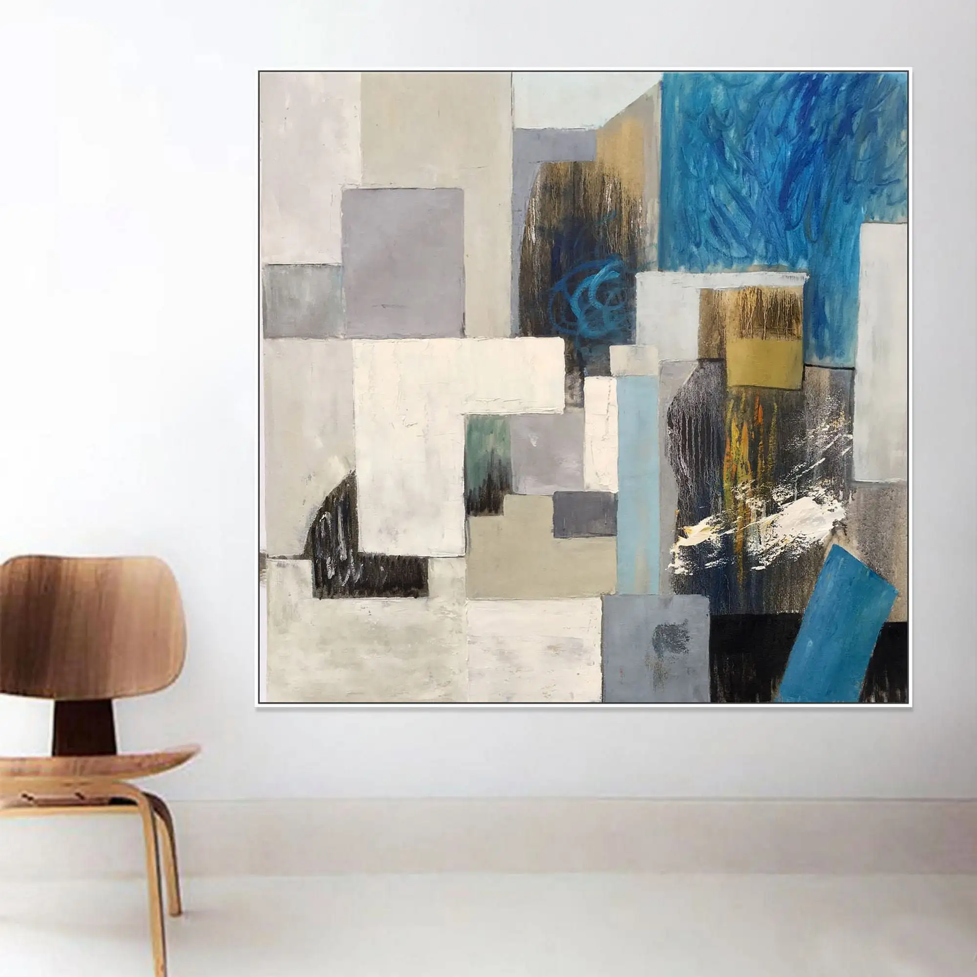 Hand Painted Palette Knife Canvas Oil Paintings Modern Abstract Geometric Block Wall Decor Art Pictures For Living Room
Hand Painted Palette Knife Canvas Oil Paintings Modern Abstract Geometric Block Wall Decor Art Pictures For Living Room
