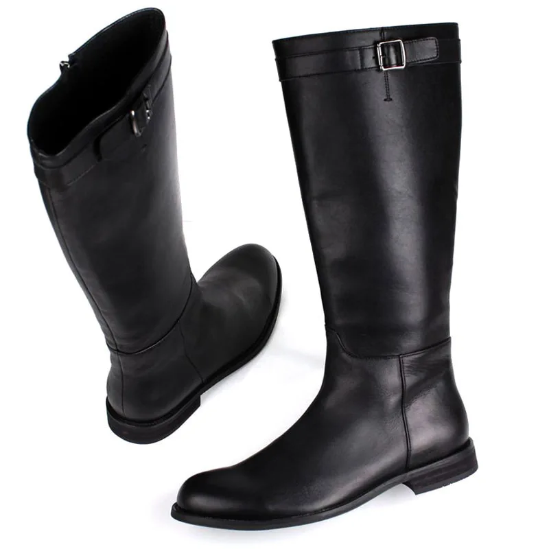 Knee Brand Zip Mens High Boots British Style Genuine Leather Motorcycle Boots Fashion Mens Winter Shoes Botas Masculina 38-44
Knee Brand Zip Mens High Boots British Style Genuine Leather Motorcycle Boots Fashion Mens Winter Shoes Botas Masculina 38-44