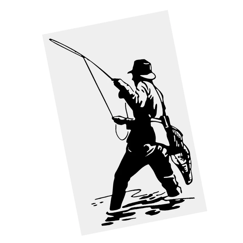 S50732# Black Transparent Car Stickers Vinyl Decal Fisherman Go Fishing V4 Motorcycle Decorative Accessories Creative 
S50732# Black Transparent Car Stickers Vinyl Decal Fisherman Go Fishing V4 Motorcycle Decorative Accessories Creative