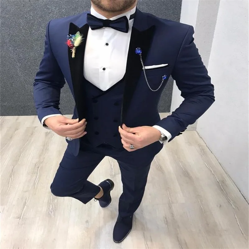 Men Suits 3 Pieces Royal Custom Made Wedding Suits Modern Lapel Cotton High Quality Handsome Business Coat+Pant+Vest
Men Suits 3 Pieces Royal Custom Made Wedding Suits Modern Lapel Cotton High Quality Handsome Business Coat+Pant+Vest