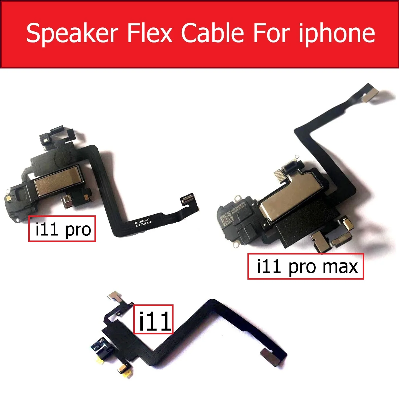 Proximity Light Sensor Flex Cable Earpiece Ear Speaker Assembly For iPhone 11/11 Pro /11 Pro Max Replacement Parts
Proximity Light Sensor Flex Cable Earpiece Ear Speaker Assembly For iPhone 11/11 Pro /11 Pro Max Replacement Parts
