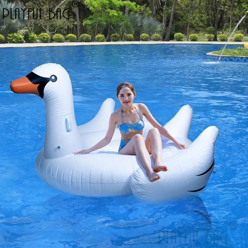 Playful bag White Swan Floating raft Adult Children Swimmming Ring Swim pool float Inflatable White Swan Toys for kids E56
Playful bag White Swan Floating raft Adult Children Swimmming Ring Swim pool float Inflatable White Swan Toys for kids E56