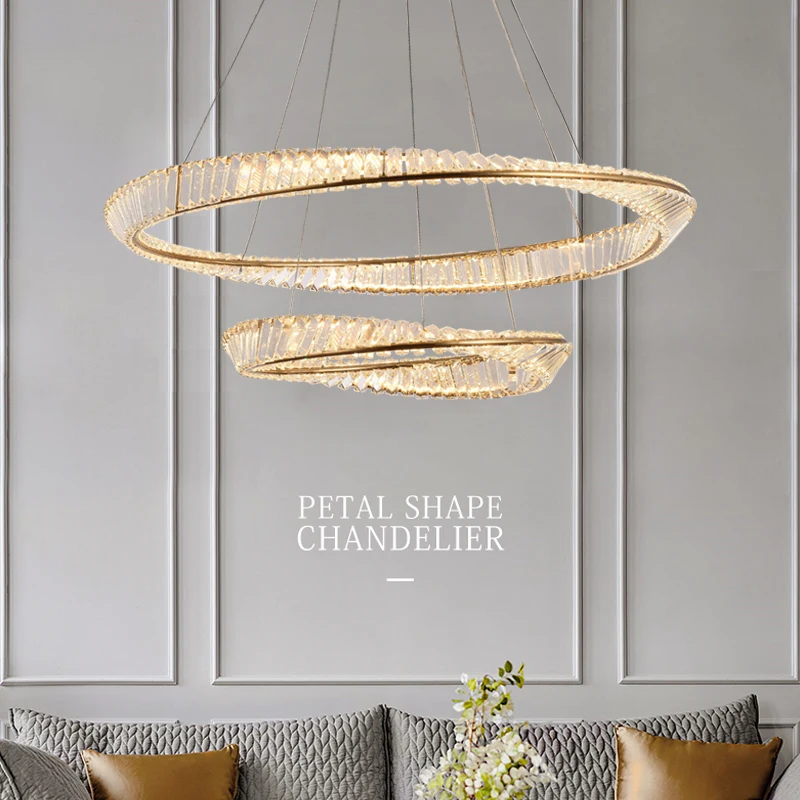 Modern Crystal LED Chandelier round Living Room Lamp for Dining Room Hanging Fixtures - Energy Efficient LED Lighting
Modern Crystal LED Chandelier round Living Room Lamp for Dining Room Hanging Fixtures - Energy Efficient LED Lighting