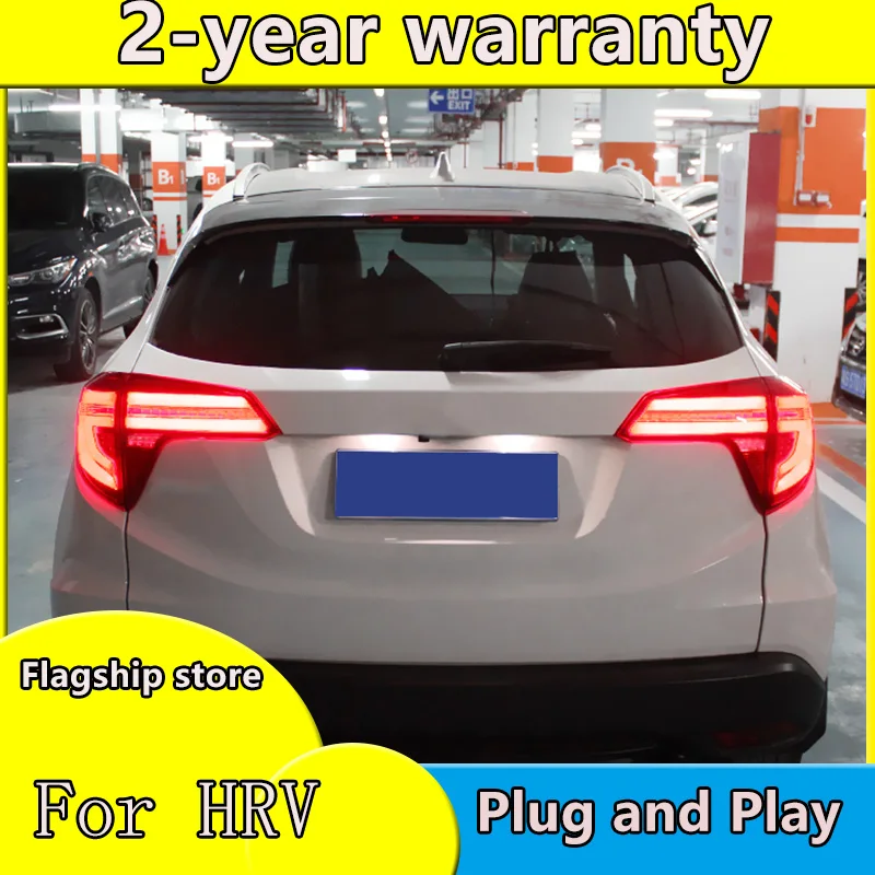 Car Styling Dynamic Turn Signal Tail Lights For Honda HRV HR-V 2015 2016 Taillight LED Tail Light Rear Lamp Drive+Brake+Signal
Car Styling Dynamic Turn Signal Tail Lights For Honda HRV HR-V 2015 2016 Taillight LED Tail Light Rear Lamp Drive+Brake+Signal