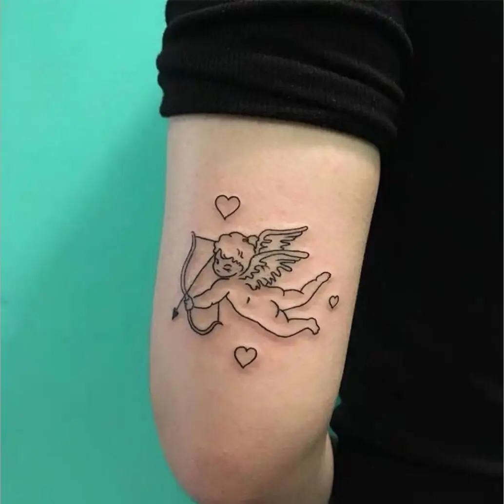 Cute Love Angel Waterproof Fake Tattoos for Men Women Body Arm Cupid's Arrow Temporary Tattos Stickers T1955
Cute Love Angel Waterproof Fake Tattoos for Men Women Body Arm Cupid's Arrow Temporary Tattos Stickers T1955
