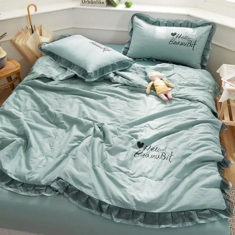 4 Pcs Set Stylish Summer Quilt Coverlet Bed Set Twin To Super King Size Blanket Quilt Set 4pcs With 1 Quilt 2 Pillowcase 1 Sheet
4 Pcs Set Stylish Summer Quilt Coverlet Bed Set Twin To Super King Size Blanket Quilt Set 4pcs With 1 Quilt 2 Pillowcase 1 Sheet