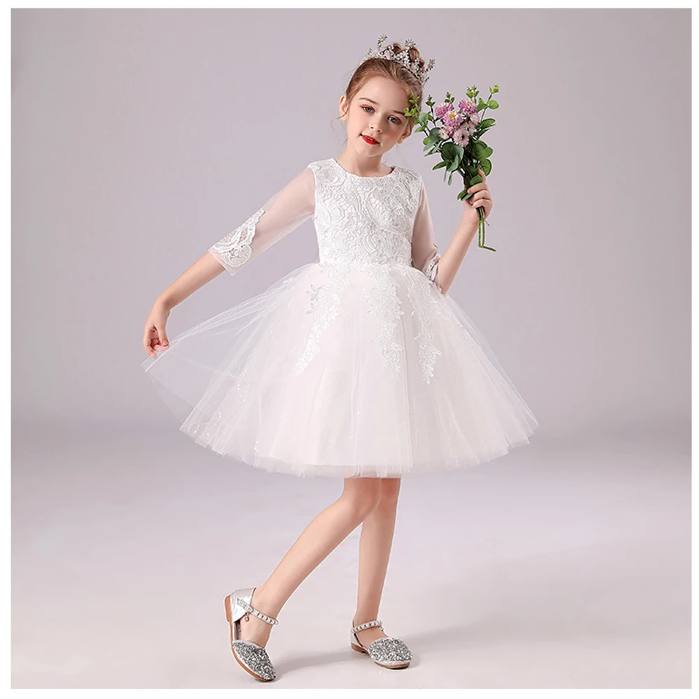Summer Lace Embroidery Kids Dress For Girls Evening Wedding Party Elegant Princess Children Holiday Dresses
Summer Lace Embroidery Kids Dress For Girls Evening Wedding Party Elegant Princess Children Holiday Dresses
