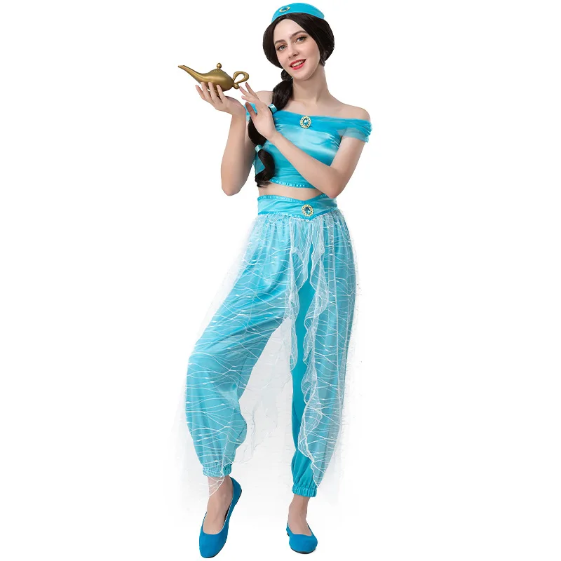Halloween Women Sexy Arabian Night Princess Costume Cosplay 3pcs Set Belly Dance Dress
Halloween Women Sexy Arabian Night Princess Costume Cosplay 3pcs Set Belly Dance Dress