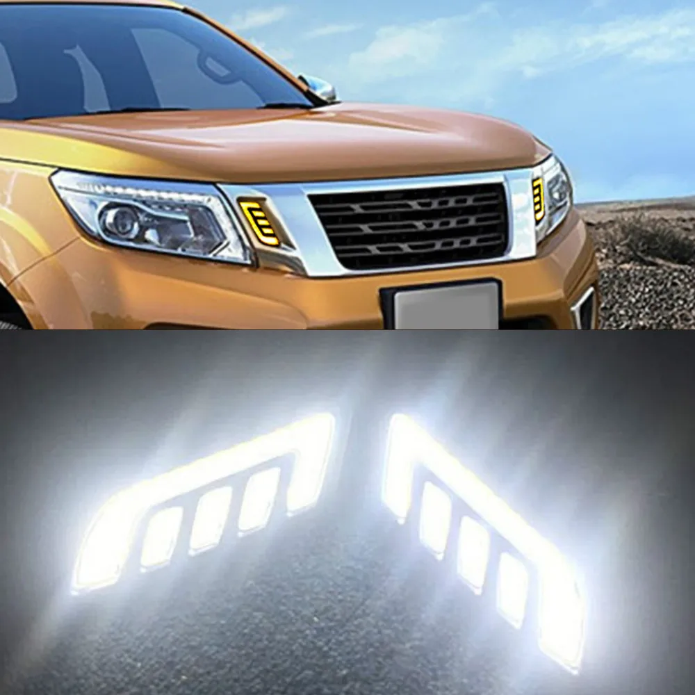 2PCS For Nissan NAVARA NP300 D23 2015 2016 2017 2018 2019 DRL Daytime Running Lights mask grille LED lamp with turning signal
2PCS For Nissan NAVARA NP300 D23 2015 2016 2017 2018 2019 DRL Daytime Running Lights mask grille LED lamp with turning signal